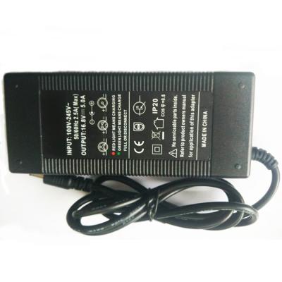 China Hot Selling DC to AC Adapter 16.8V 5A Li Battery Charger 16.8V Charger for CCTV etc. 16.8V 84W LED for Vehical for sale