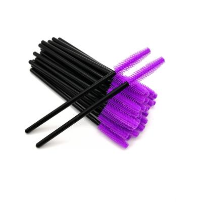 China Professional Wholesale Disposable Silicone Mascara Extension Tools Eyelash Brushes Micro Thin Eyelashes Brush Customized zu verkaufen