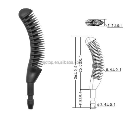 Китай Eco-Friendly Lash Wand Supplier Eyelash Mascara Brush Head Black Silicone Eyelash Comb Top Tip продается