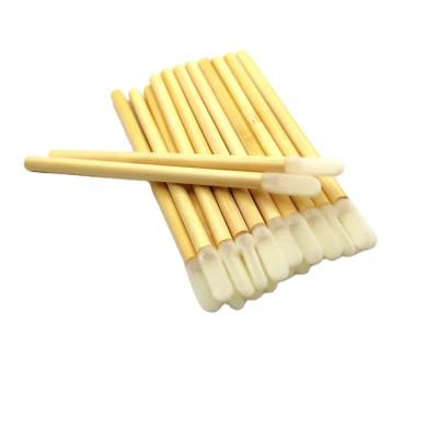 China Eco-friendly Biodegradable Biodegradable Makeup Tool Private Label Lip Applicator Long Lasting Bamboo Bamboo Brush for sale