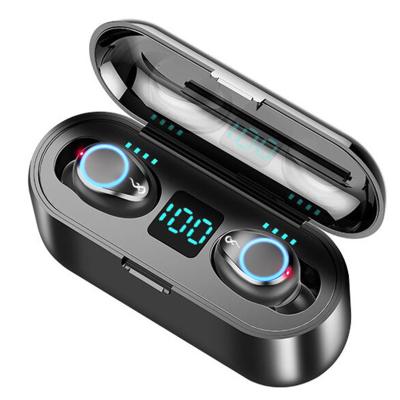 China Mini Mini Smart F9 Pairs Wireless Headphones BT 5.0 Earphones Earbuds tws headphones with charging box for sale