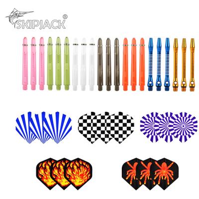 China Indoor Sports Entertainment Game Factory Direct Sale Indoor Dart Accessories Accept Custom Logo For Mixed Color PC Dart Shafts for sale