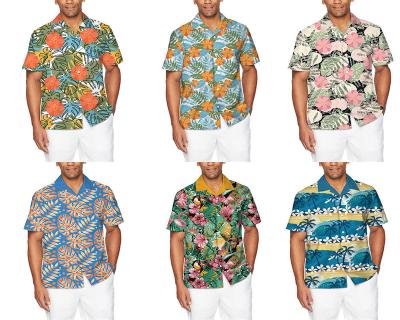 China Soft 2022 New Summer Beach Casual Wear Vintage Hawaiian Shirt Custom Style Men's Shirts for sale