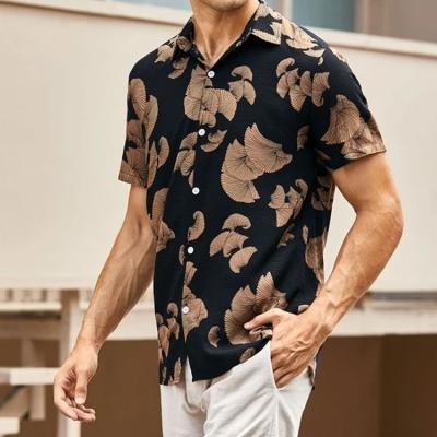 China Gently 2022 New Summer High Quality Casual Short Sleeve Pattern Customs Shirts For Men Shirts for sale