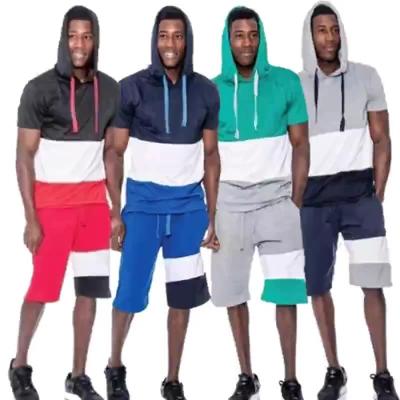 China Gently 2022 new summer T-shirt casual hooded oversized shorts set to shape men's clothing for sale