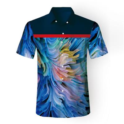 China 2022 Summer Hot Selling Men's Casual Hawaii Short SleeveTee Polo Shirt Breathable Apparel Beach Mens Polo Shirts T-shirt for sale