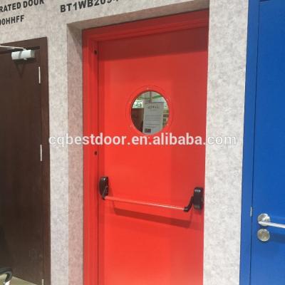 China Modern UL Listed 3 Hours To Fire Rated Galvanized Powder Coating Commercial Doors With Honeycomb Paper for sale