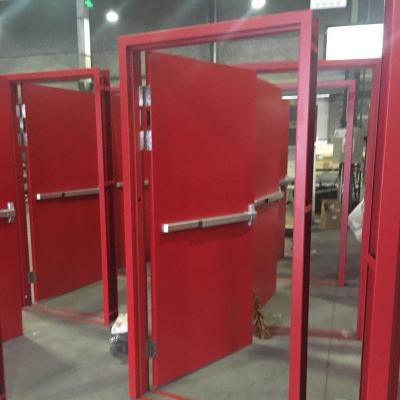 China Modern UL Listed 3 Hours To Fire Rated Galvanized Powder Coating Hollow Metal Doors With Honeycomb Paper for sale