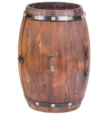 China Wine Beer Wooden Barrel Gift Box Large 5 Gallon Wooden Barrel Container For Storage for sale