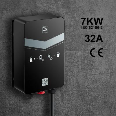 China China-chic New Type AC IEC 62196-2 - 2 Car Station EV Charger Electric Wall Box 7kw for sale