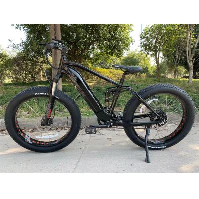 China 48V 500W Multifunctional Full Suspension Hidden Battery Electric Bike 26 Inch Fat Tire Electric Mountain Bike for sale