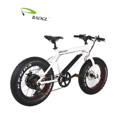 China Aluminum Alloy Fat Bike 20 Inch Electric Road Fat Bike Adult Bike eBike Electric Light Weight Tires for sale