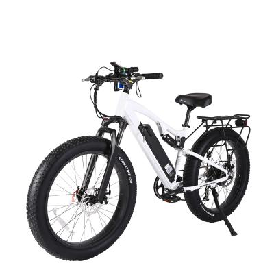 China High Quality Aluminum Alloy Fat Full Suspension 500W 750W Electric Bike Aluminum Alloy Frame Ebike for sale