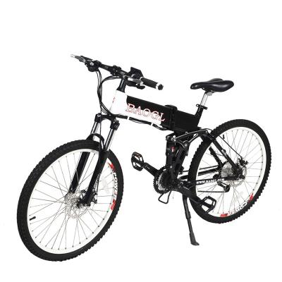 China Bafang Luxury Foldable Motor 500w Mountain Full Suspension Mid Drive Electric Bike for sale