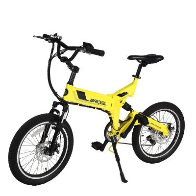 China Cheap 250W Aluminum Alloy Electric Folding Bike 250W 7 Speed ​​Rear Drive MTB Chopper Electric Bicycle 20