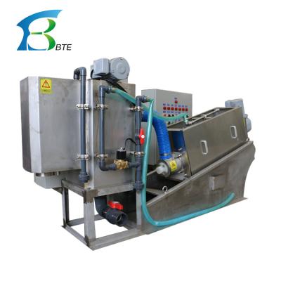 China Compact MDS Series Multi Disc Screw Press Sludge Dehydrator for Activated Sludge Removal for sale