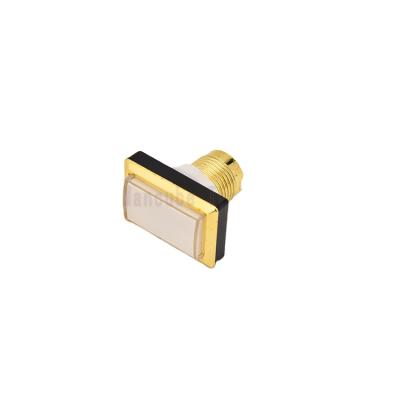 China One Rectangle High End Straight Edge Golden Sleeve Manufacturing Phnom Penh Technology Rectangular Button for sale