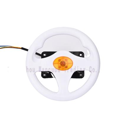 China Factory direct sales high quality advanced white steering wheel game wheel without light for sale