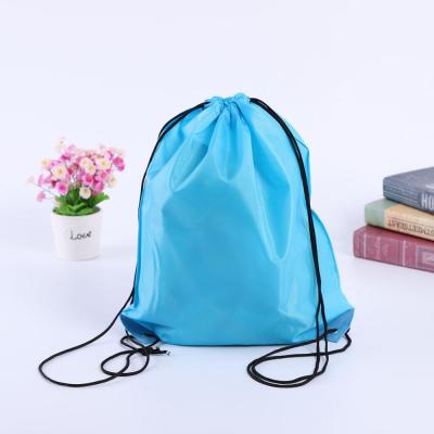 China Reusable Polyester Nylon Drawstring Bag Backpack Nylon Drawstring Bag for sale