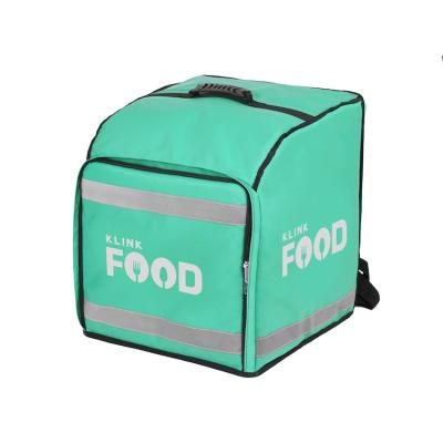 China Oxfords Green Backpack Food Insulated Waterproof Portable Cooler Bags Insulated Thermal Bag 16 Inch Pizza Box for sale