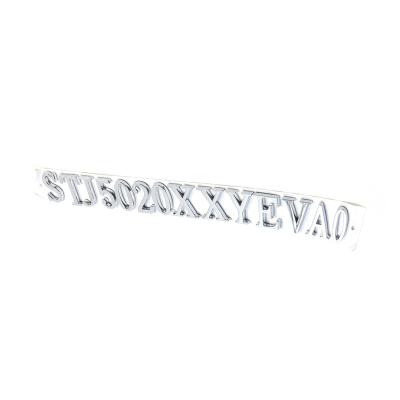 China Wholesale Waterproof Self-adhesive Silver Plastic Alphanumeric Plastic Logo Label Body Emblem China Car Emblem Luxury Car Emblem for sale