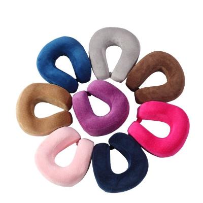 China Anti Dust Mite Expanded Version U-Shaped Flying Car Relieve Fatigue Memory Foam Travel Neck Pillow for sale