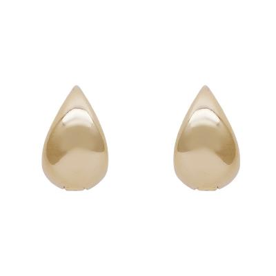 China Fashion Jewelry TRENDY Vintage Stainless Steel Gold Sweet Water Droplets Shaped Earrings for sale