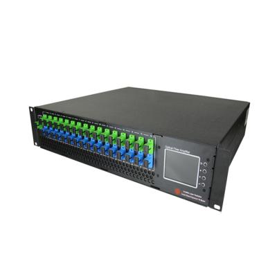 China FTTH FTTB FTTX Network 1550nm WDM EDFA 8 16 32 19dBm 23dBm Port Fiber Optic Amplifier CATV GPON EDFA for sale