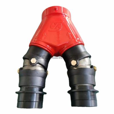 China HOT High Quality Multi-Size 2 Siamese Aluminum Alloy Water Inlets Multi-Size Moving Water Flow Concentrated Hose Fire Hydrant For Fire Fighting for sale