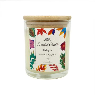 China Barber Shop Illustration Style Natural Soy Wax Scented Candle Gift Set LA08T for sale