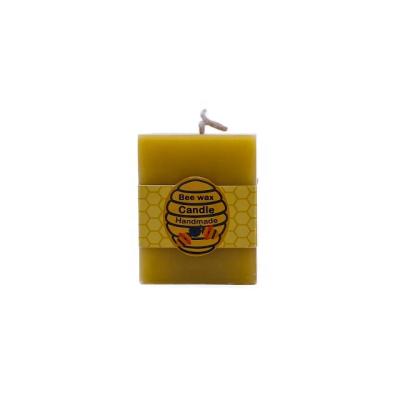 China LP20F LP21F Colorful Eco-Friendly Square Flame Shape Beeswax Art Candle For Decoration for sale