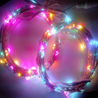 China Flashing/On/Static Timer Customized Multicolor LED Fairy Lights Christmas LED String Lights RGB DMX for sale