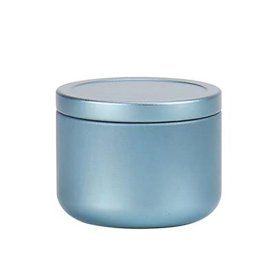 China Food Customized 5.3X4.3cm Round Cylinder Tin Tea Powder Can Airtight Lid And Cover Customized Colorful Tea Printing Tin Case for sale