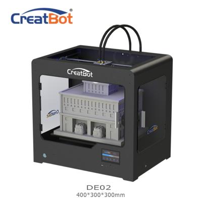 China Large Large Size 400*300*300mm Digital Impresoras 3d Printer CreatBot DE 3D Printing Machine Large Large Size Dual Size Extruder for sale