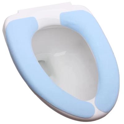 China Toilet Closestool Seat Paste WC Cover Toilet Seat Cover Pad Viable Soft Washable Toilet Pad Cover Sticky Mat for sale