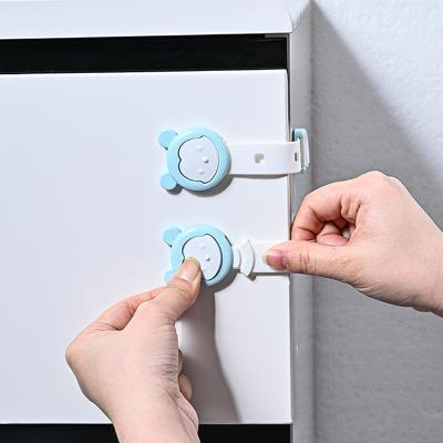 China Eco-freindly Adjustable Multifunctional Child Safety Lock Baby Anti-pinch Hand Cabinet Refrigerator Toilet Child Lock for sale