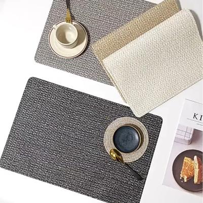 China Fish-scale pattern artificial leather place mat hotel restaurant place mat home table mat viable western waterproof coaster for sale