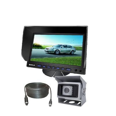 China Trigger Wires 7 Inch Digital Panel DC24V Car Reverse LCD Display Rear View Car Monitor Camera System for sale