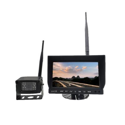 China Wireless Wifi 2.4G Digital Truck 24V Reversing Car Monitor Camera System Tractor Wifi RearView Monitor Camera for sale