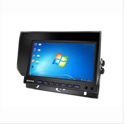 China With Light Sensor Car VGA Monitor 10 Inch IPS HD Display Truck CCTV Screen With VGA In Port for sale