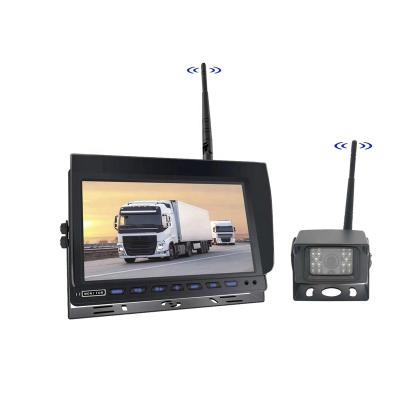 China Wireless NIGHT VIEW 9inch Wifi Monitor Camera System 2.4G Digital Truck Reversing RearView Monitor Camera For Excavator Animal Truck for sale