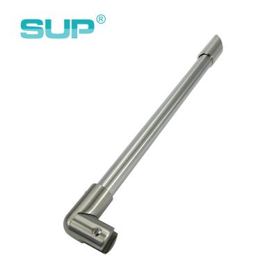 China Modern Customized Adjustable Height Stainless Steel Shower Door Support Bar for sale