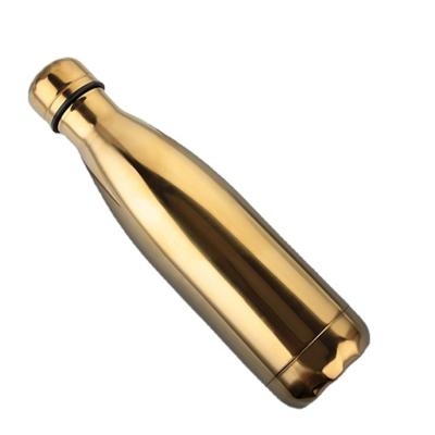 China PORTABLE 500ml Coke Flask Stainless Steel Double-Layer Gorgeous Electroplate Vacuum Insulated Bottle Shape Bottle for sale