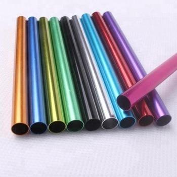 China Decoration Colored Anodized Aluminum Tubes / Pipes For Wind Chime for sale