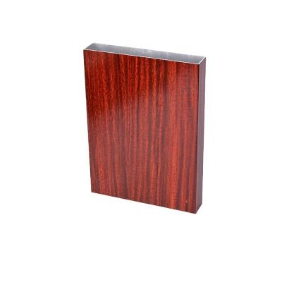 China Exterior Decorations Woodgrain Finish Aluminum Extrusion Profile For Railings for sale