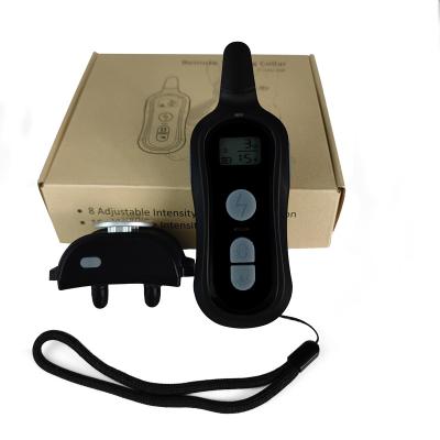 China High Quality Easy to Use Rechargeable Waterproof Shock Collar Electric Remote Control Pet Trainer for Dogs for sale