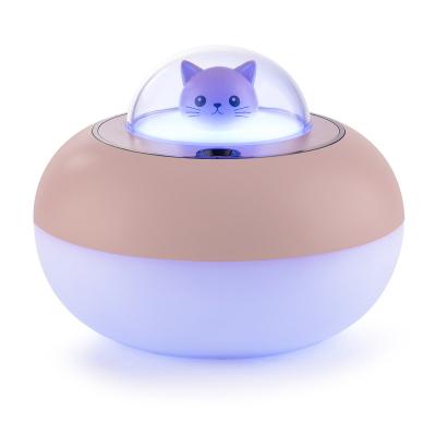 China 2021 Car Mini 300ml H2O Car USB Air Humidifier Spray Mist Humidifier 7-Color LED Light Portable For Indoors for sale