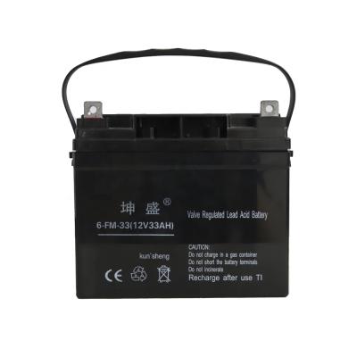 China Maintenance Free Lead Acid Batteries High Quality Sealed Lead Acid Battery Deep Cycle UPS AGM Battery 12V 33AH for sale