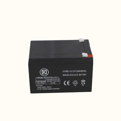 China Deep cycle life hot sale 12v 12ah air to ground missile lead acid rechargeable battery for sale