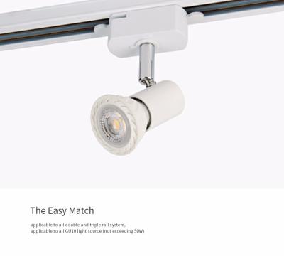 China Modern Industrial Savia LED GU10 Lighting Track Lamp Fixture Housing Spot Track Light For Show Clothing Store for sale